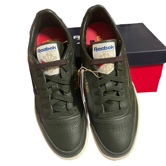 Reebok x Bodega Club C 85 forest leather sneaker  Size 8/8.5 - Picture 5 of 10